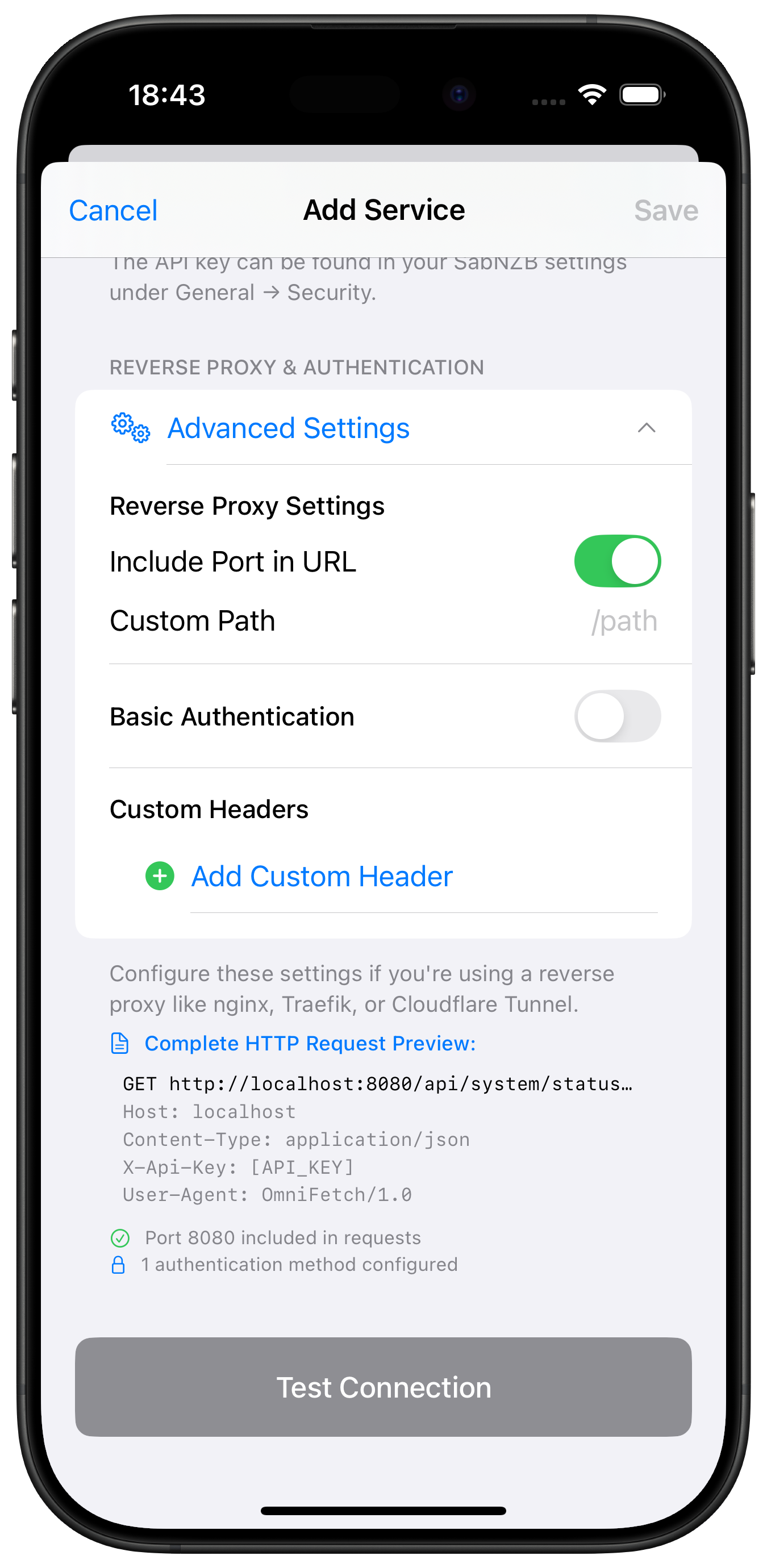 Advanced Settings SABnzbd