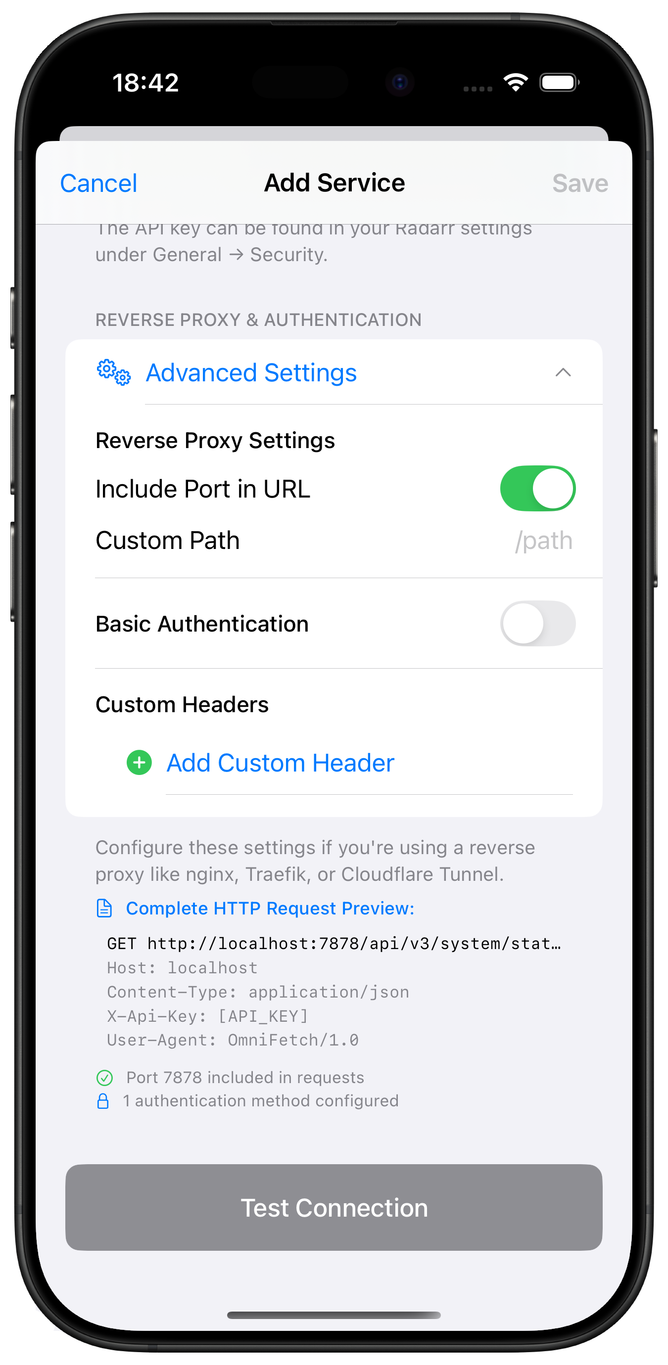 Advanced Settings Sonarr